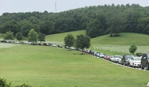 Photo of the July 3rd funeral cortege.