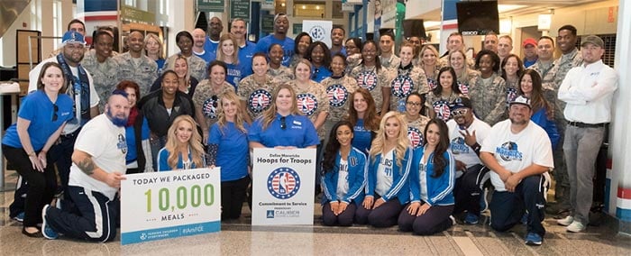 Hoops for Troops group photo